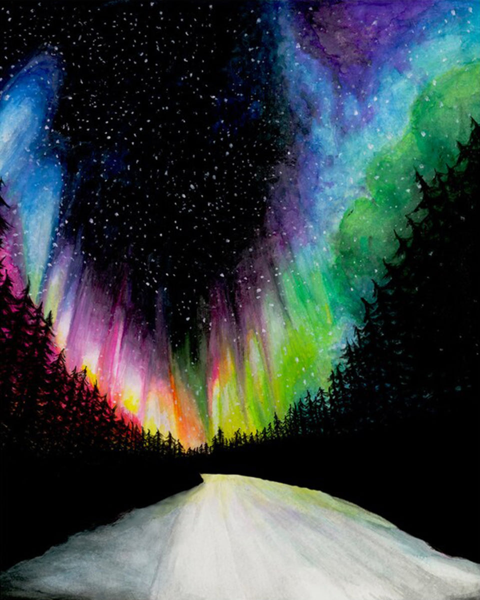 良質  Aurora Art Hirons Kendra – Borealis 絵画