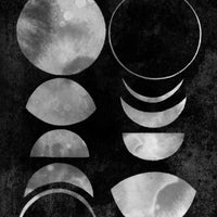 Black & White Moon Phases - Digital Download