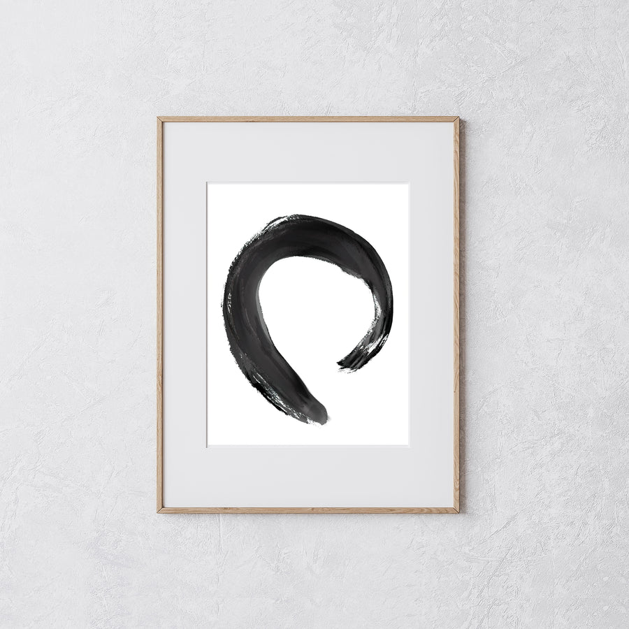 Black & White Enso - Digital Download