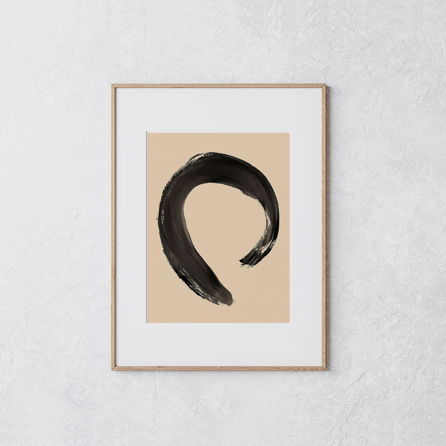 Black & Tan Enso - Digital Download