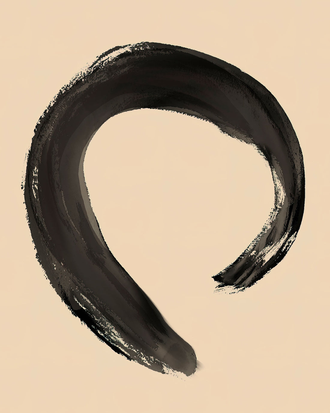 Black & Tan Enso - Digital Download