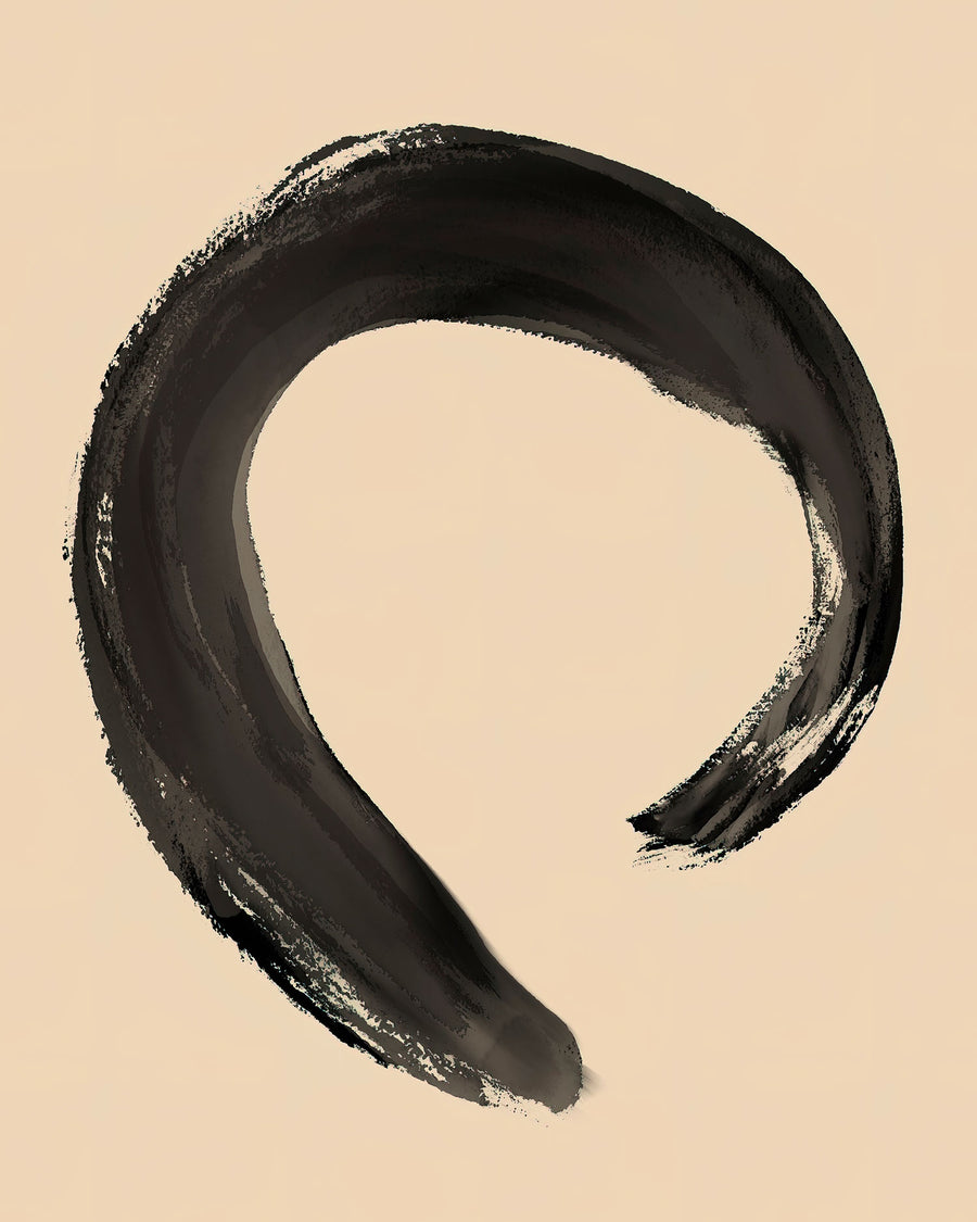 Black & Tan Enso - Digital Download