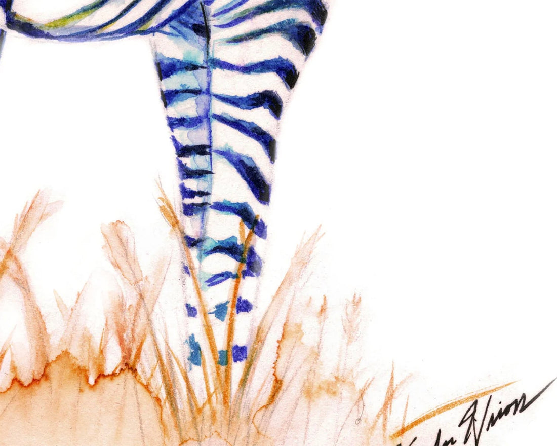 colorful zebra painting